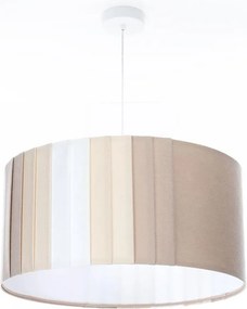 Lustră pe cablu STRIPES, 1xE27/60W/230V, Ø 60 cm, bej