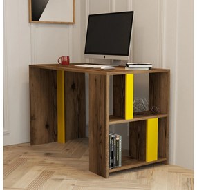 Masă PC Limba (Nuc + Galben). 1088800