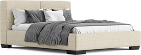Pat tapițat Loft cu saltea, 140/160/180 cm - 180x200