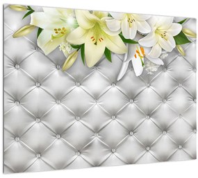 Tablou cu flori de crin (70x50 cm), în 40 de alte dimensiuni noi