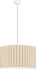 Lustra suspendata cu abajur din in galben Nos