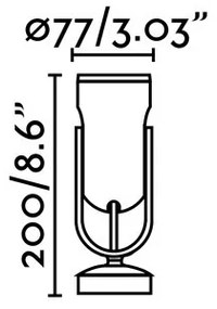 FARO 70035 - Aplică perete exterior LED SLOT-1 LED/14W/230V IP65 3000K