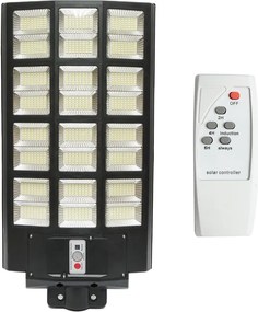 Lampa solara LED iluminat stradal 1200W, 6500K, IP65 cu panou solar senzor de miscare telecomanda