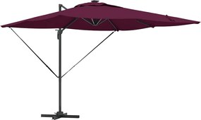 vidaXL Umbrelă de soare Roșu Bordeaux 286 x 284 x 270 cm