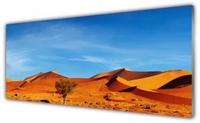 Tablou pe sticla Desert Peisaj Galben