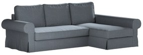 Husa canapea extensibila cu sezlong Backabro