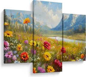 Tablou - Peisaj pictat (90x60 cm)