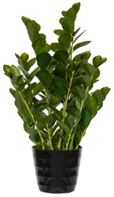 Planta artificială realistă Zamiokulkas - Ghivece de ceramică