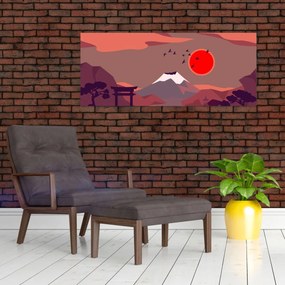Tablou - Munții Fuji (120x50 cm)