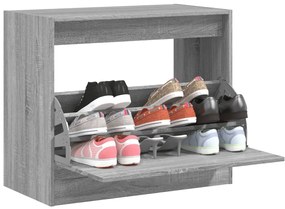 vidaXL Pantofar, gri sonoma, 80x42x69 cm, lemn prelucrat