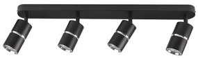 Spot BAMBOO 4xGU10/10W/230V negru
