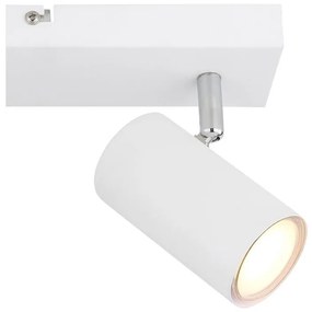 Aplica de perete / tavan cu 2 spoturi directionabile design modern ROBBY alb