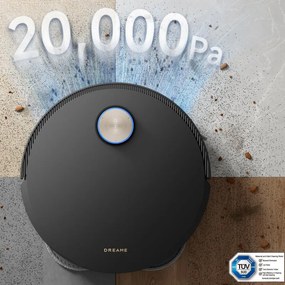 Aspirator robot Dreame X50 Ultra RLX85CE-6-BK, 20000 Pa, detectare AI a obstacolelor, navigare 360°, control vocal, sterilizare UV, negru/dorat