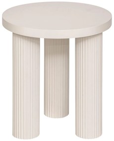 Măsuță de cafea rotundă TELLA, crem, Ø 40 cm