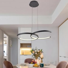 Lustră LED dimabilă pe cablu LED/50W/230V 3000-6500K + telecomandă