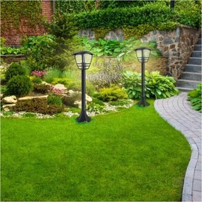 Lampă de exterior TEVIO 1xE27/60W/230V IP54 97 cm negru