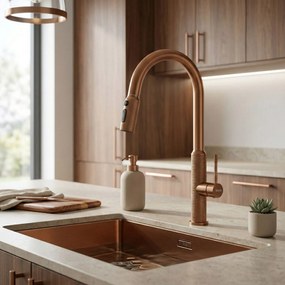 Baterie de bucătărie Rea Master Brush Copper