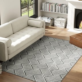 HOMCOM Covor salon 170 x 120 cm blănuri scurte lavabil în mașină hipoalergenic pentru sufragerie, dormitor, birou, gri | Aosom Romania