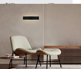 Aplica LED stil ambiental, NELSON negru MA-8497