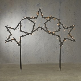 Spotlight de Crăciun Stele Incl. LED cu 8 setări și cronometru - Rudolph