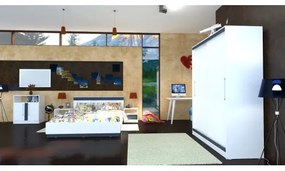 Dormitor Verona Alb/Gri cu pat 160x200 cm