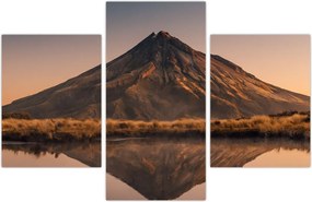 Tablou oglindirea muntelui Taranaki, Noua Zeelanda (90x60 cm)