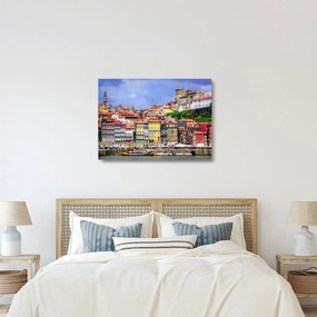 Tablou pe sticlă - Ribeira, Portugalia (70x50 cm)