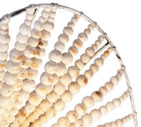 Lampă de perete orientală bej cu mărgele - Moti