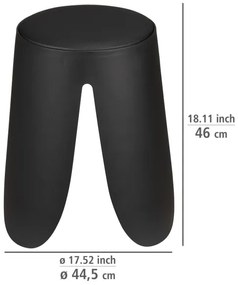 WENKO 26087100 - Taburet COMISO 44,5 x 46 cm, negru