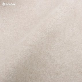 Pat matrimonial bej tapițat cu somieră 160x200 cm Tulsa – Ropez