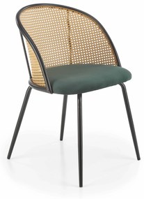 Scaun de sufragerie  Kyss  (Verde închis). 1049461
