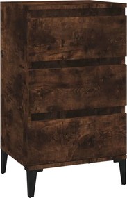 vidaXL Noptieră, stejar afumat, 40x35x70 cm, lemn prelucrat