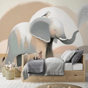Fototapet - Elefant pastelat (147x102 cm)