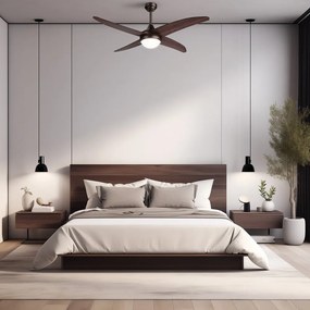 Plafonieră în culoare naturală închisă LED ø 13 cm Regal – SULION