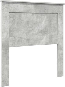 vidaXL Tăblie cap cu headboard Gri din beton 75 cm Lemn compozit