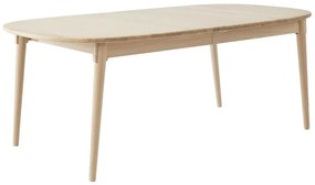 Masă de dining extensibilă din lemn de stejar cu blat suplimentar 106x184 cm Miro – Hammel Furniture