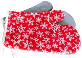 Mănușă de bucătărie Fulgi de zăpadă - 2 bucăți