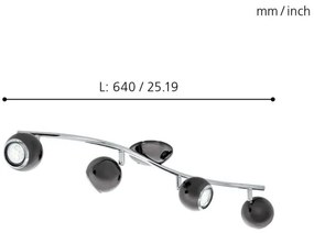 EGLO 31008 - LED Lampa spot BIMEDA 4xGU10/3W LED