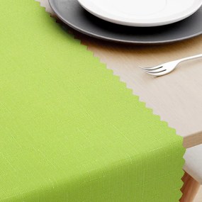 Goldea napron de masă teflonat - verde 20x180 cm