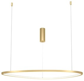 Lustra LED, pendul design modern Glint alama 63x78cm