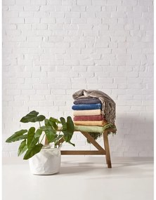 Cuvertură maro coniac din micropluș pentru pat dublu 220x240 cm - Tiseco Home Studio
