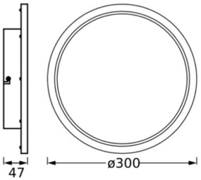 Ledvance - Plafonieră LED baie DISC 18W 230V 3000/4000K IP44