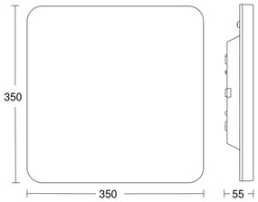 Plafonieră LED dimabilă cu senzor RSPROR30QplusSC 23,9W/230V 4000K Steinel