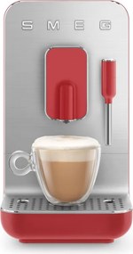 Espressor automat SMEG Collezione BCC02RDMEU, 1350 W, 19 bar, 1,4 l, 8 functii, Rasnita incorporata, Cafea boabe, Spumare lapte, Rosu