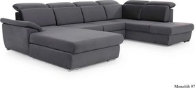 Colțar lemn masiv Formă U Extensibil Erik 330x210cm Personalizabil