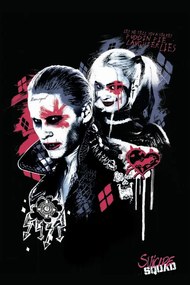 Poster de artă Brigada sinucigașilor - Harley și Joker