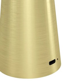 Lampă LED dimabilă de exterior Eglo 900923 PICCOLA 2,8W/5V 5200mAh IP54 auriu