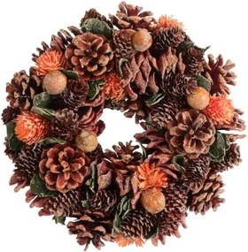 Coroniță cu conuri pentru Crăciun J-Line Pine