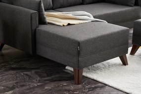 Canapea extensibilă Bellina (antracit) (S). 1063016