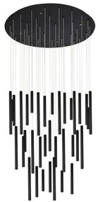 Lustra LED suspendata stil modern ILIOS 36 negru